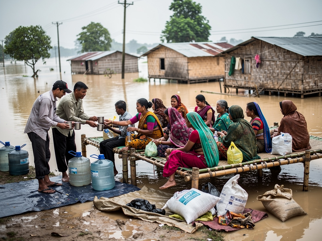 Assam floods worsen in Upper Assam; death toll climbs to 31, relief camps expand