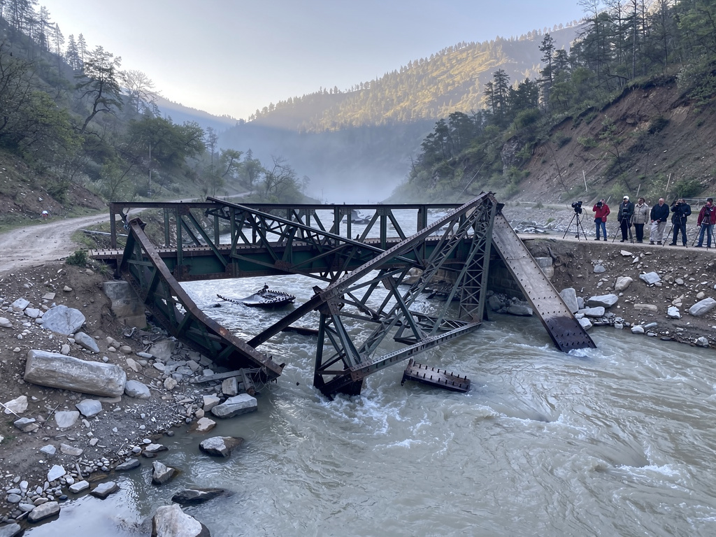 Bailey Bridge Damaged in Kamjong as Miscreants Suspected in Manipur Attack
