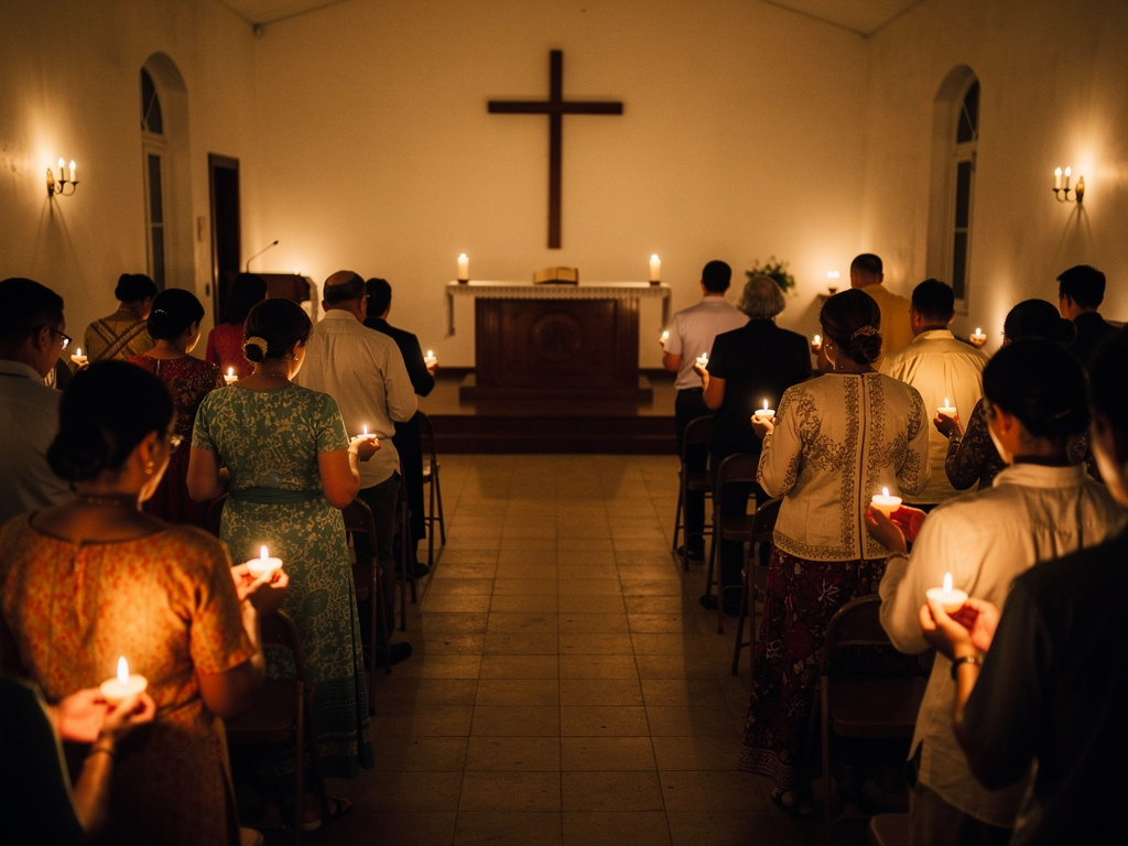 Candlelight prayer in Mon marks victims of July 19 landslide