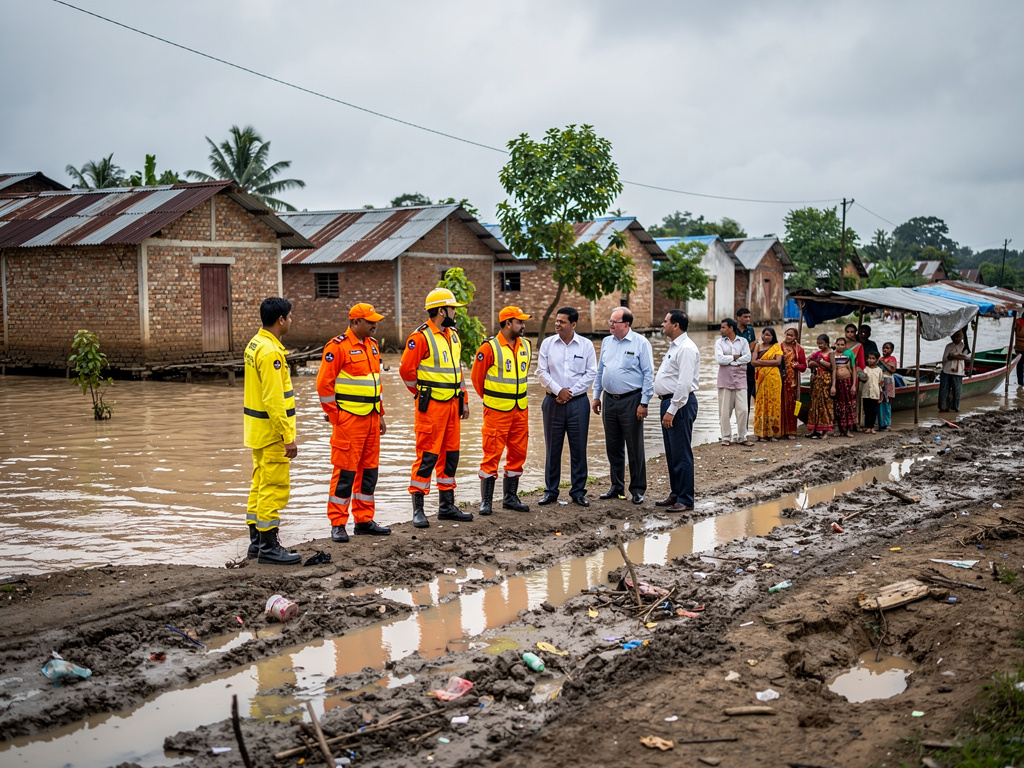 Central team visits flood-hit Charaideo as Assam seeks aid