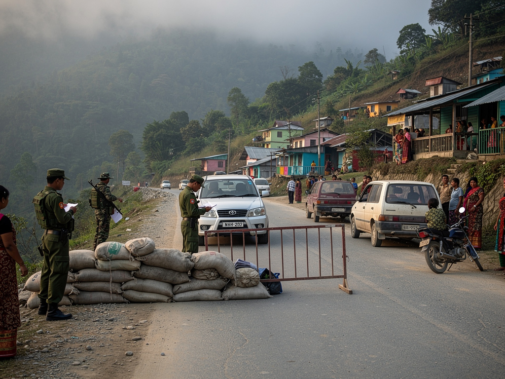 Manipur: Goods seized near Ukhrul after escorted vehicles stopped; Kuki groups impose NH-202 blockade