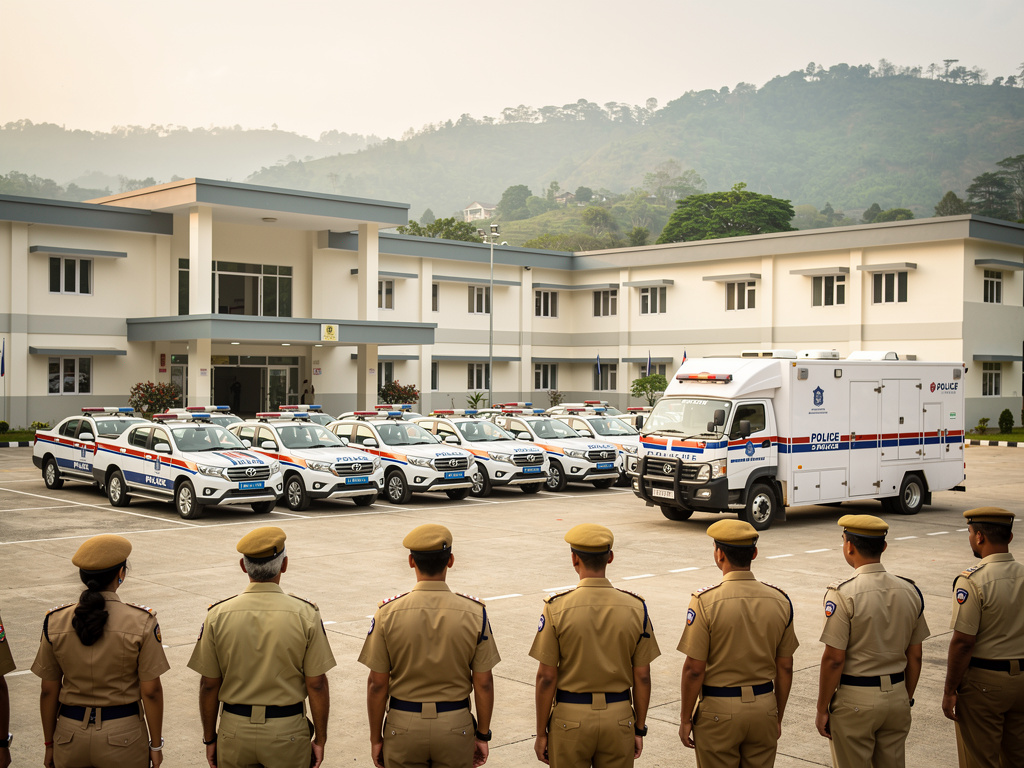 Nagaland flags off 549 police vehicles and 12 mobile forensic vans under police modernisation