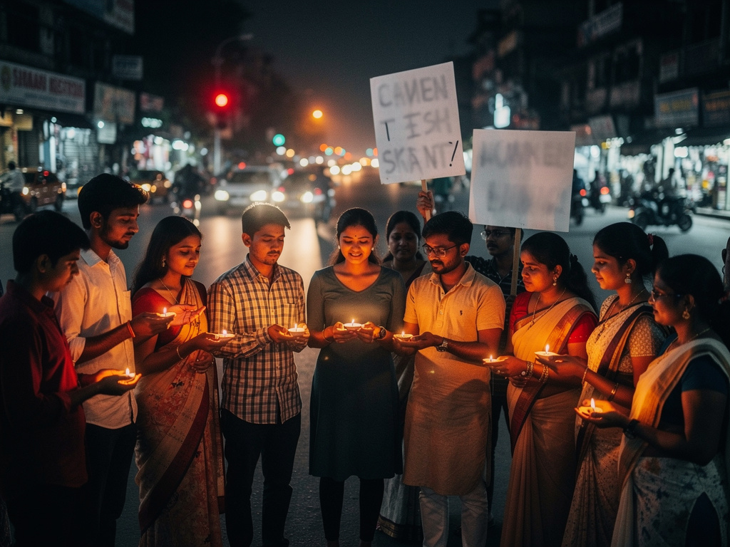 Nagaland students hold candlelight vigil, urge Centre action over deaths of six Naga civilians