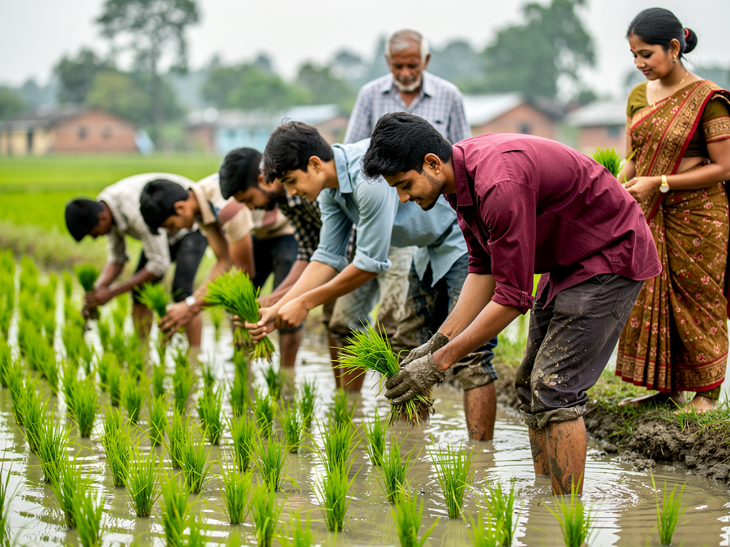 NBBGC Nepali Department holds ‘Ramailo Ropai’ for students at Lower Tarku