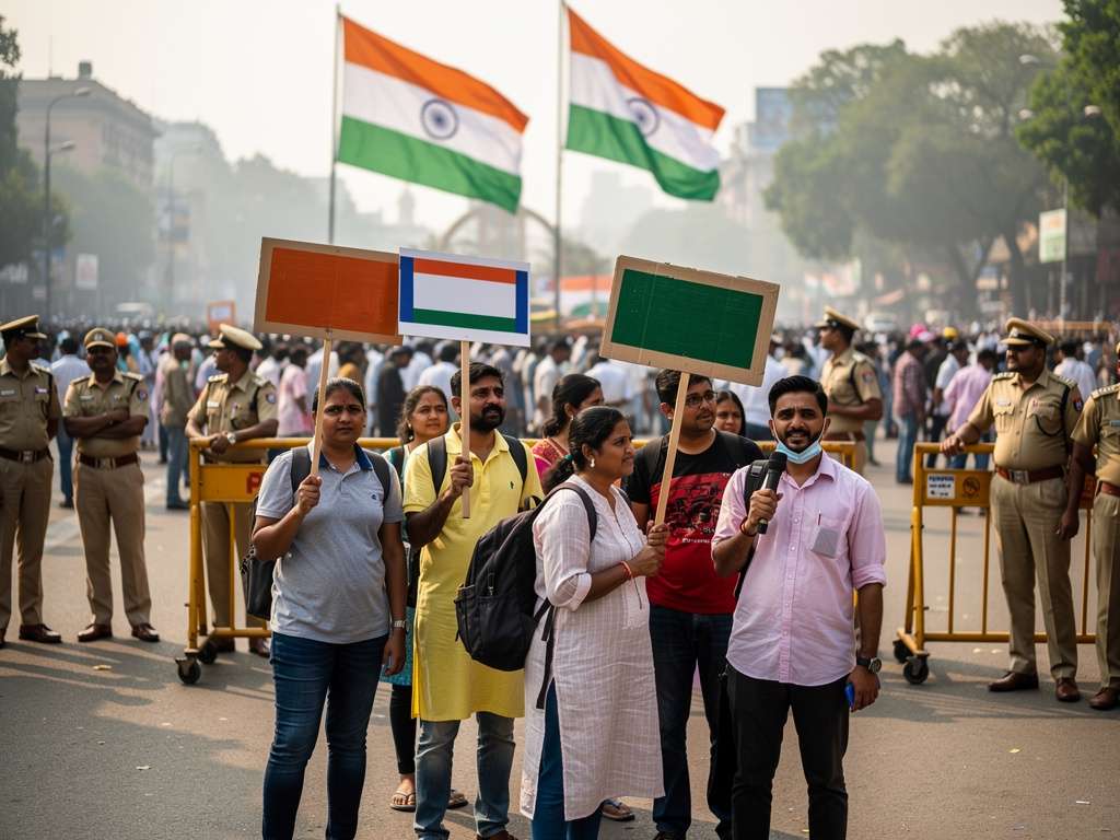 Protests at Jantar Mantar raise questions about how India responds to peaceful dissent