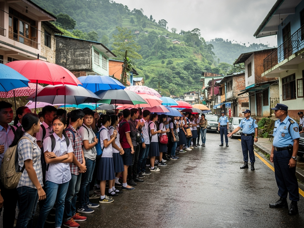 Students’ peaceful protest in Aizawl draws attention for cooperation with police
