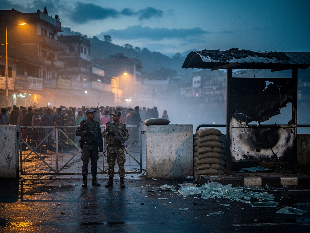 Tensions rise in Manipur’s Senapati after protests, arson and clashes near Assam Rifles camp