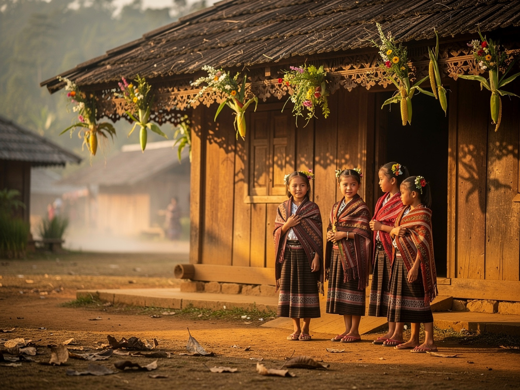Viswema village in Nagaland marks Te-L Khukhu, a festival dedicated to girls