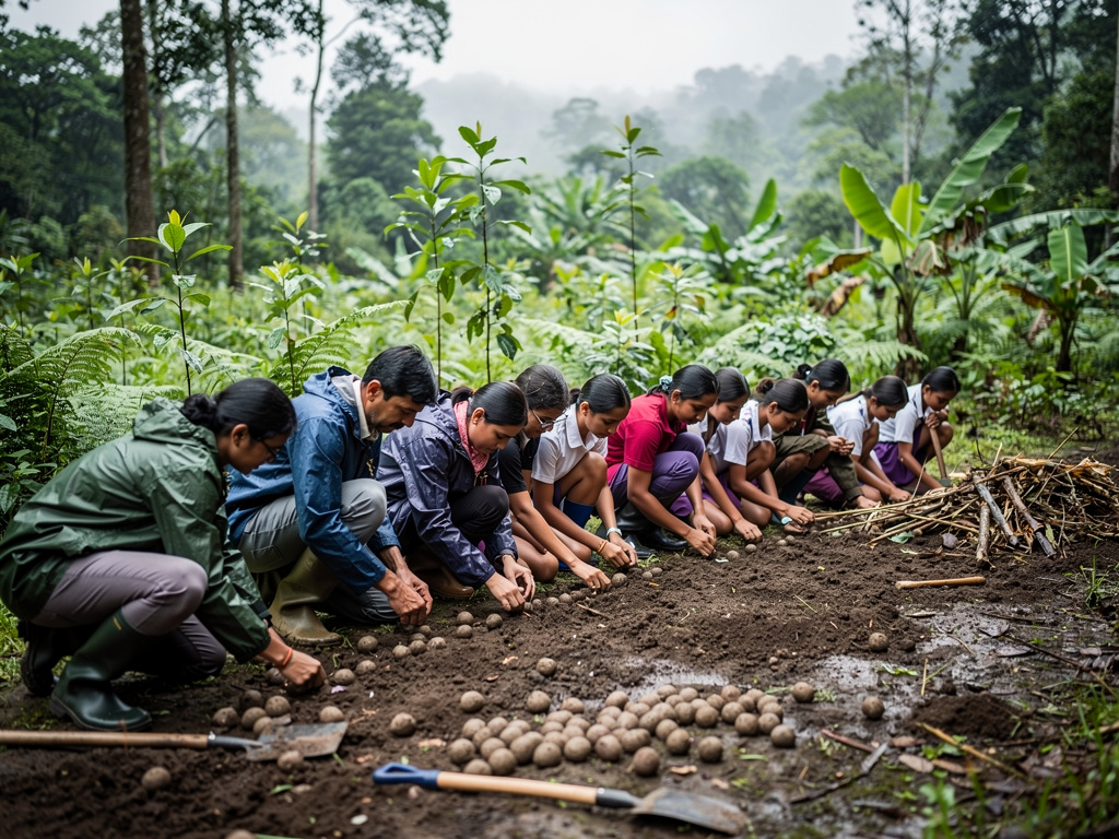 Aaranyak deploys 15,000 seed balls in Assam to restore elephant habitat