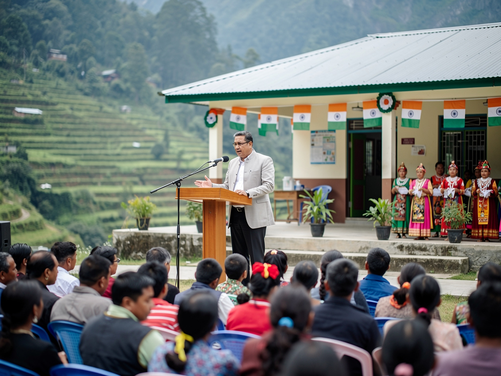 CM attends Independence Day pre-celebration and football matches at Mamring