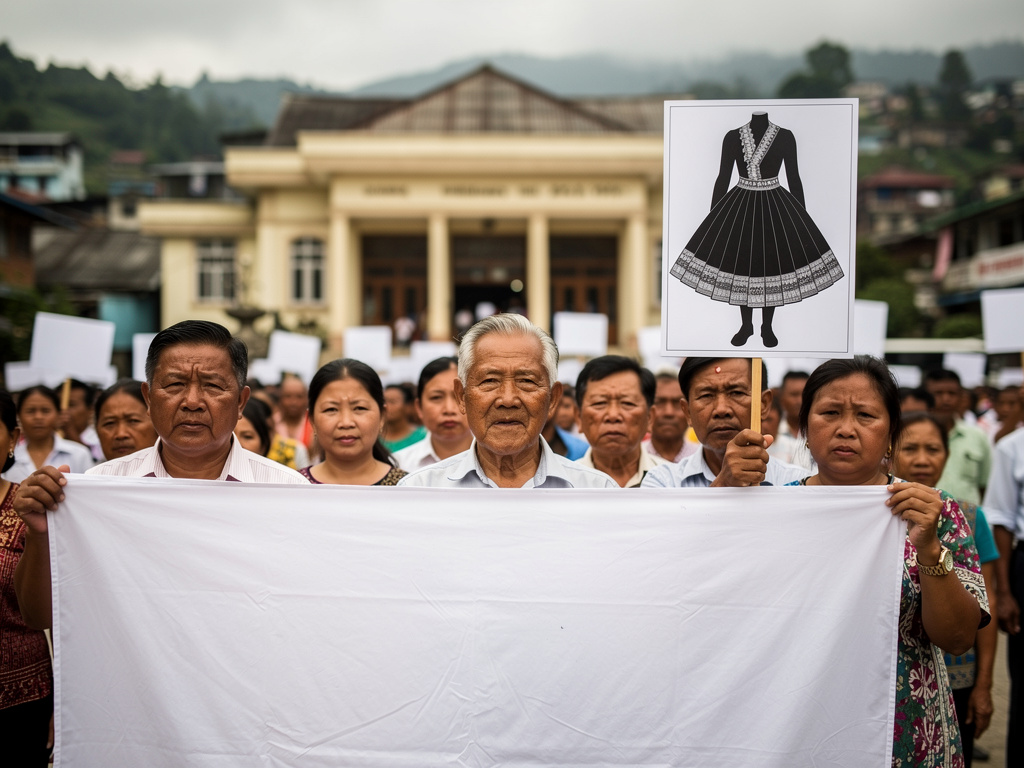 Mizoram protest at Vanapa Hall sparks online debate over gendered insults