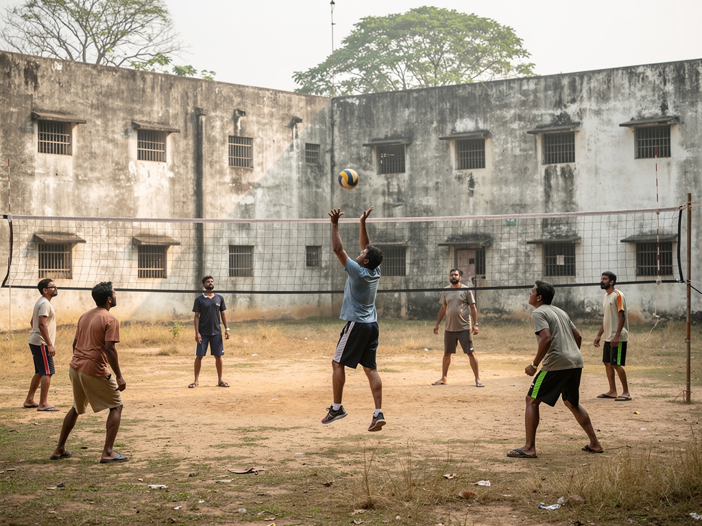 Volleyball brings a new kind of team life inside District Jail, Dhemaji